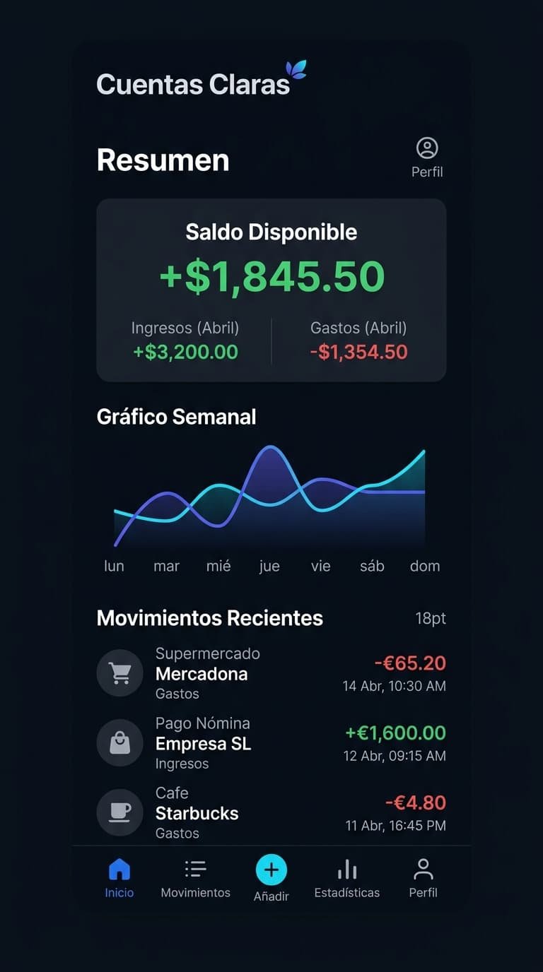 Cuentas Claras - App de contabilidad simple para negocios